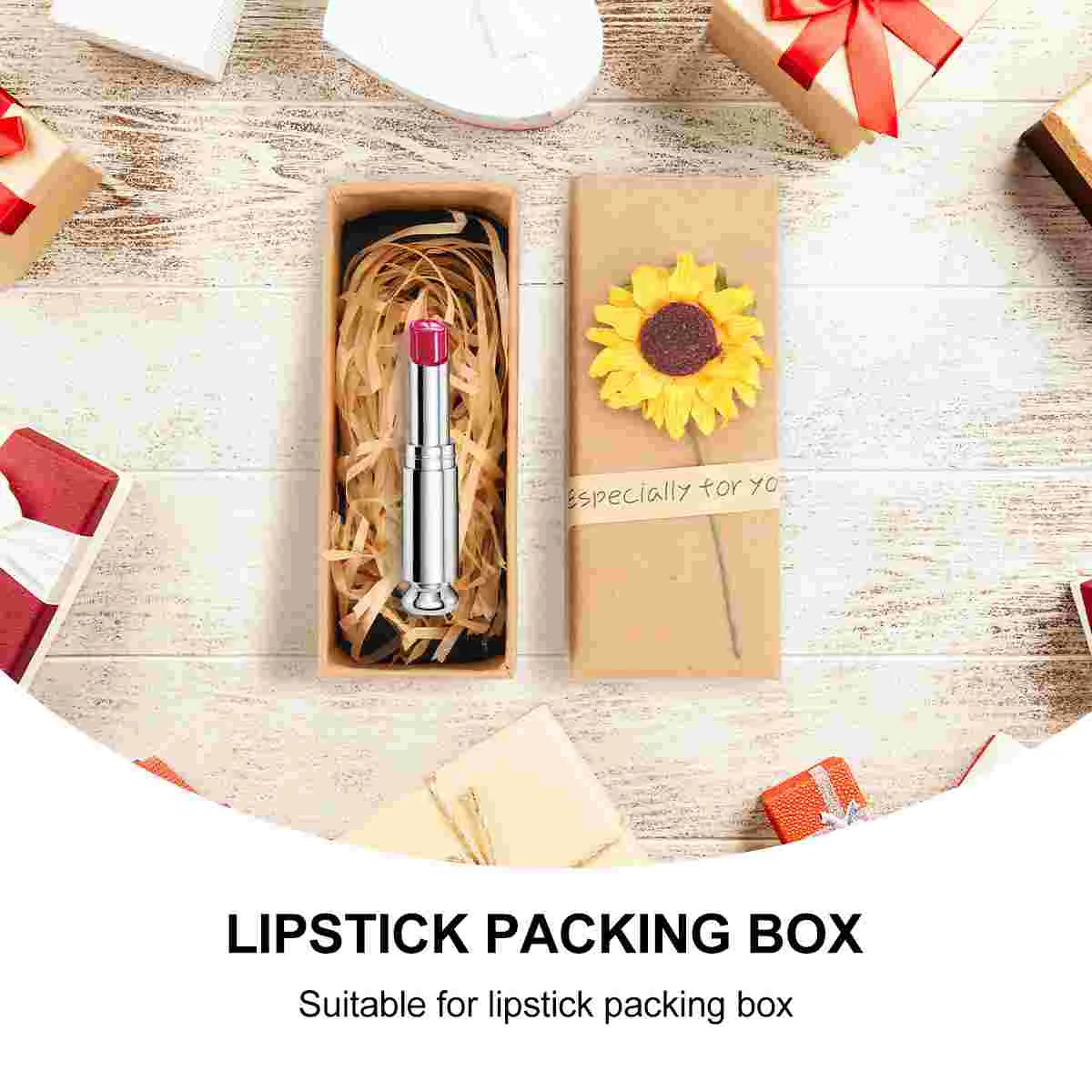 Finery Perfume Essential Oil Gift Box Carton Case Make up Paper Holder Glossy Lip Balm Liquid Lipstick