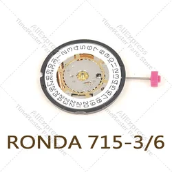 Swiss Original RONDA 715 Quartz Movement Date 3'/6'H Calendar Date Display Watch Replacement Repair Movement With Battery