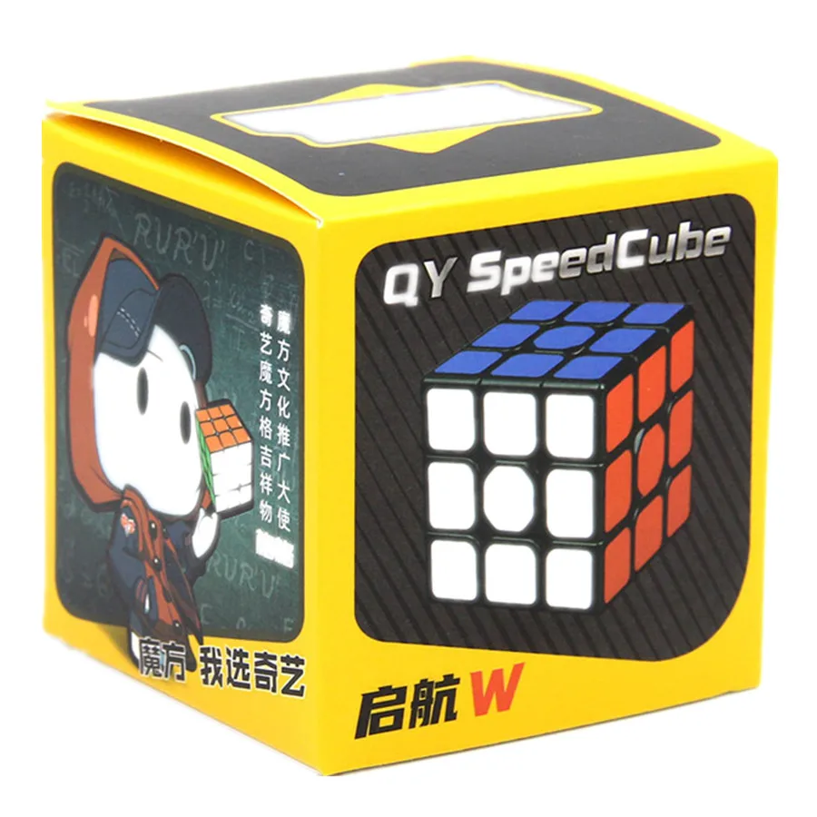 Qiyi Qihang 3x3x3 Zauberwürfel profession elle 3x3 schwarz Aufkleber Cubo Magico Speed Puzzle Kinderspiel zeug Spiele Geschenk