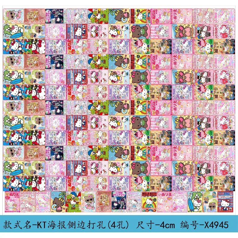 

Side Punched Acrylic Notebook DIY Material Accessories Cartoon Characters Sanrio Crayon Shin-shirt Keychain Backpack Pendant