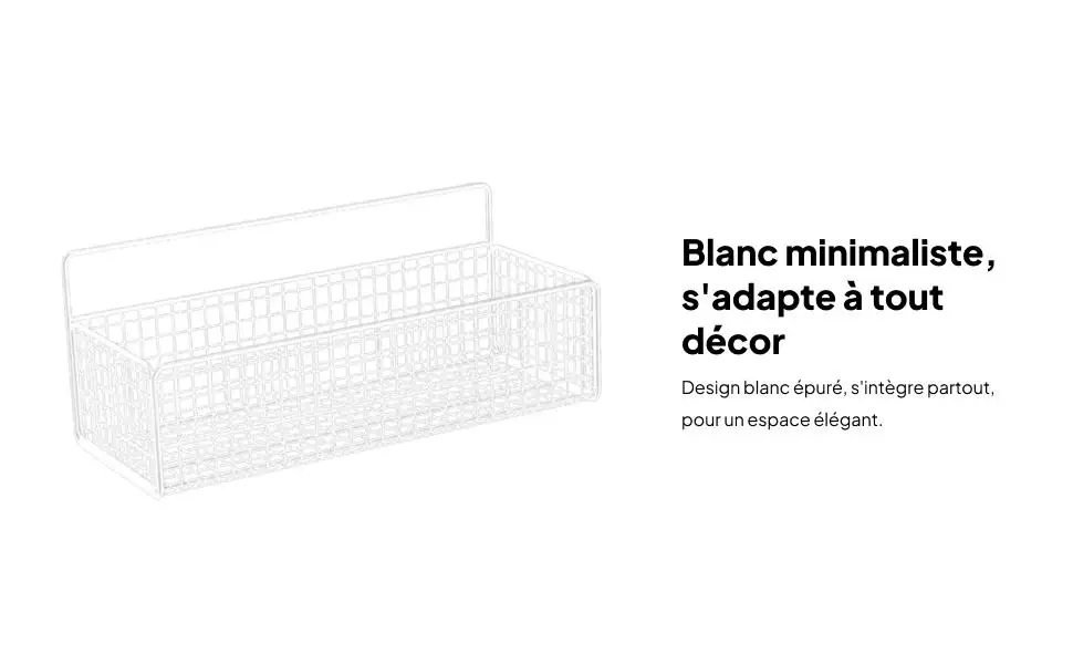 Wall Mounted Steel Wire Basket Space Saving Storage Organizer for Kitchen Bathroom Laundry Pantry - view 5