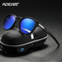 Gafas de Sol Polarizadas Redondas Clásicas KDEAM 2026 TR90, Gafas de Sol Deportivas Casuales para Hombre y Mujer, Gafas para Viajes y Fiestas