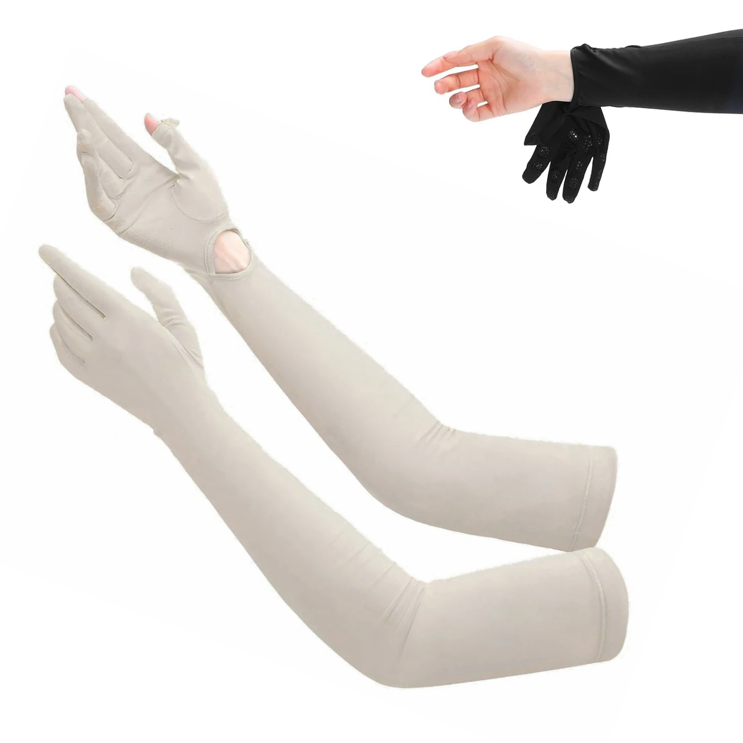 Gants longs de protection solaire pour femmes, gants respirants à écran tactile pour la conduite, le cyclisme et les activités de plein air