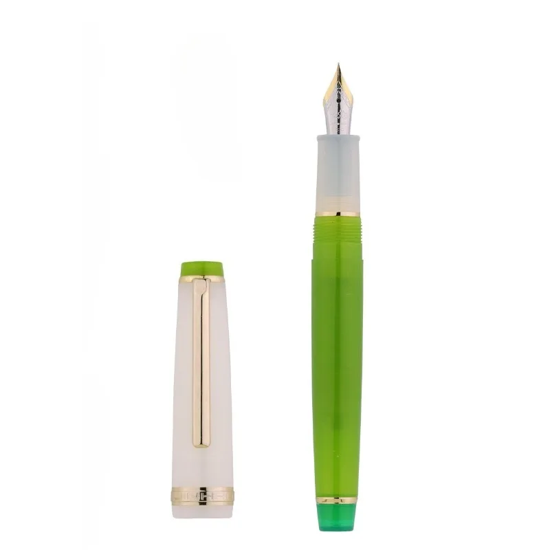 

Jinhao Flex Nib Fountain Pen Color Blocked Acrylic 0.5F M B 1.0MM Hand Polished Art Pen Practice Ink Pen Cute Writing Stationery