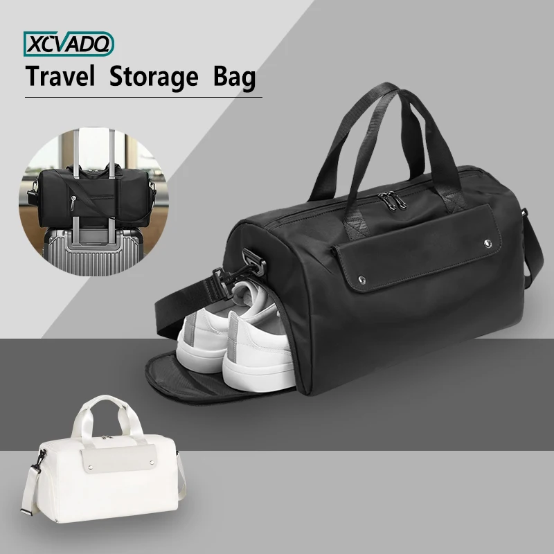 

1pcs Travel Storage Bag for Men and Women with Shoe & Wet Compartment - Duffle Bag for Travel,Sports,Fitness and Workout
