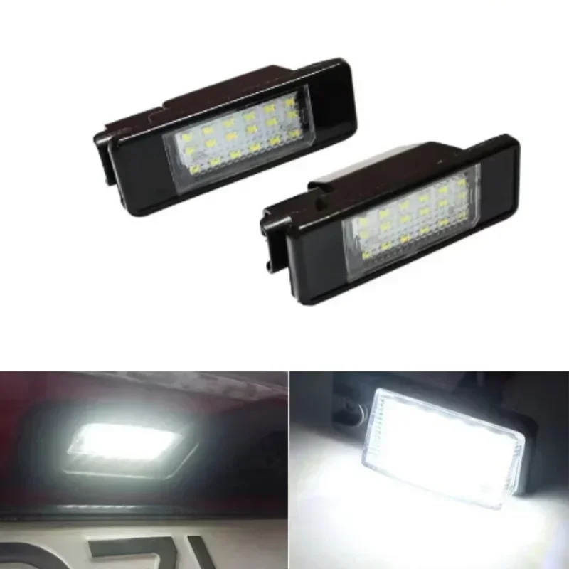 

2 White LED License Number Plate Light For NISSAN Infiniti Q50 Qashqai J10 J11 X-Trail T30 T31 Juke F15 Xenon Infiniti Q50