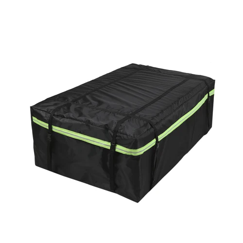 Imagen 1 del producto Bolsa de carga impermeable para techo de coche, portador de carga con tira reflectante nocturna, bolsa de equipaje Universal, bolsa de cubo de almacenamiento para viaje y Camping
