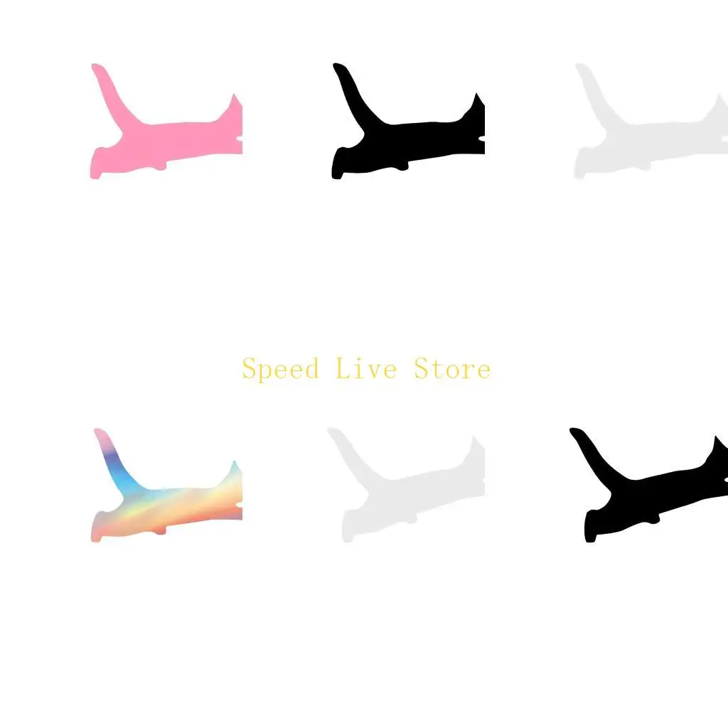 547C Easter Feline Sticker PVC Vinyls Car Decal for Rearview Mirror Bumper Window Climbing Kittens Decoration Multicolor