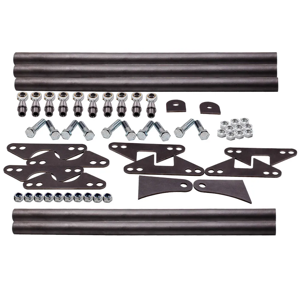 Universal New Weld on Parallel 4 Link Suspension Kit for Hot Rod Rat Truck Car 24 Bars Classic Car Aira Ride