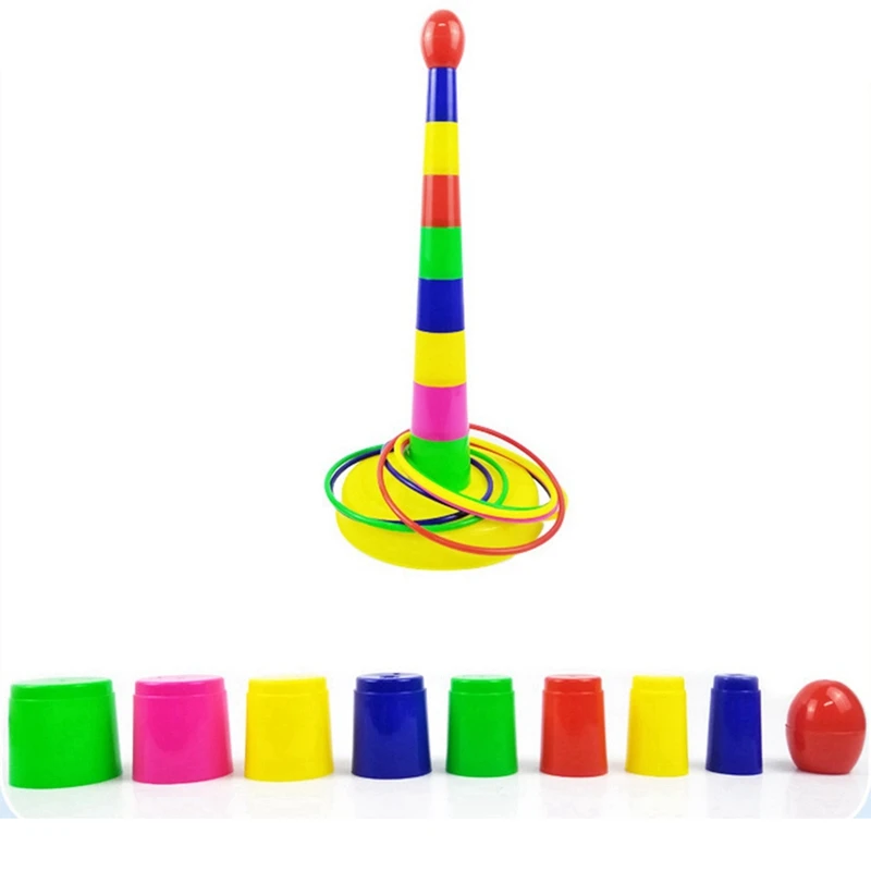 Children Toys Throwing Games Ring Outdoor Sports Games Plastic Toss Rings Parent-Child Interactive Circle Layers Early Toy