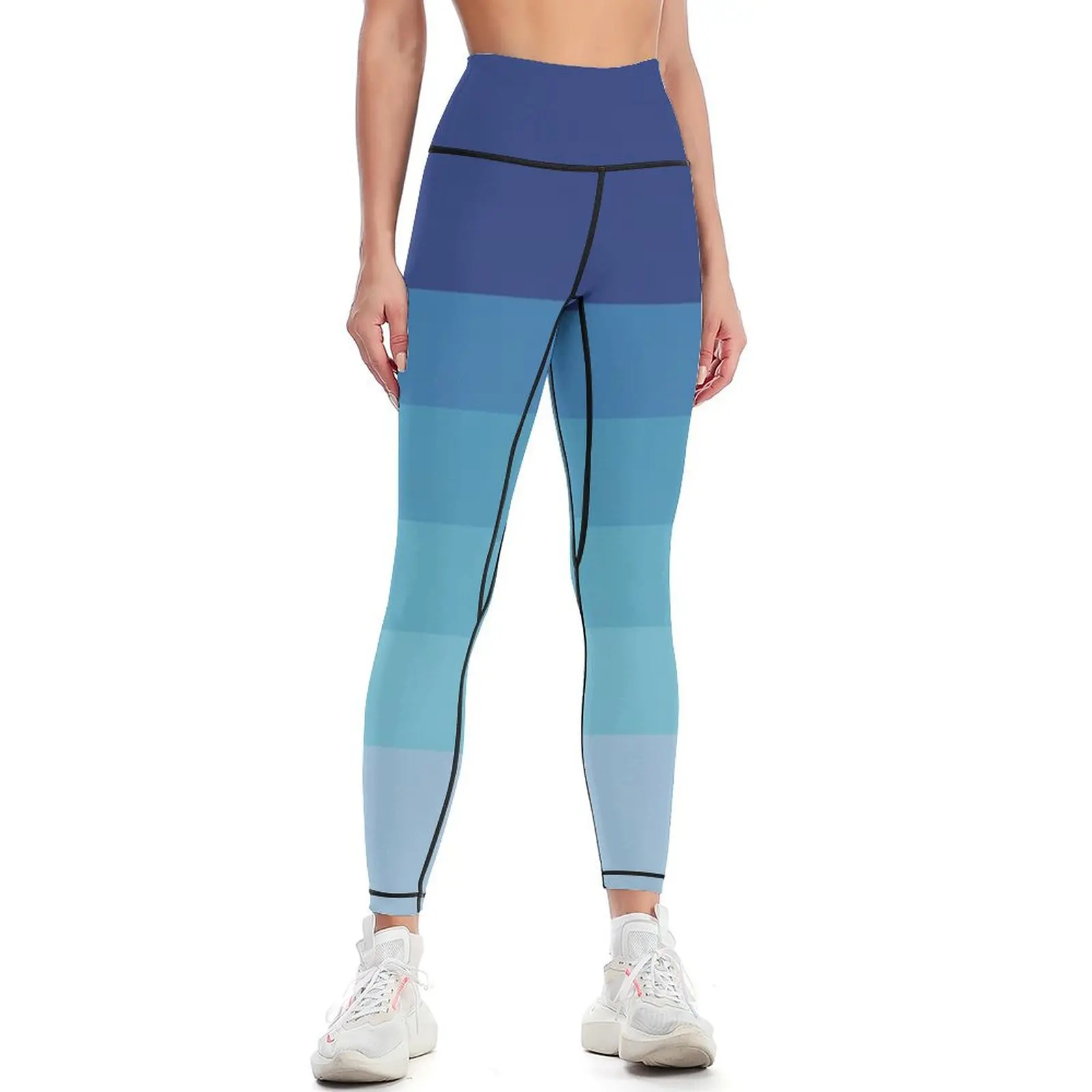 

Star's gradated blue tights - Svs FOE Leggings push up fitness sportswear woman gym 2024 Fitness clothing Womens Leggings