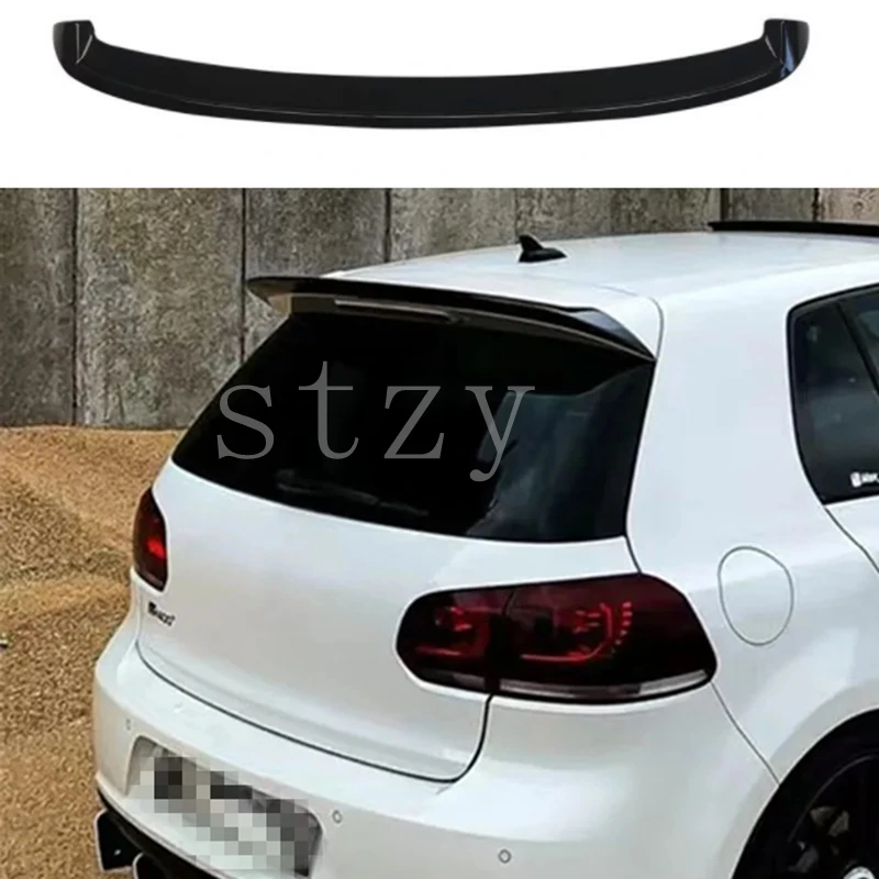 

For VW Golf 6 GTI Golf MK6 GTI R20 2010-2013 Hatchback Car Rear Roof Spoiler Wing Rear Trunk Lip Spoiler Cap Car Accessories