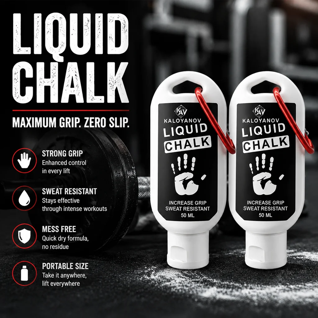 50ml Schnelltrocknende Flüssigkreide Karabiner Anti-Rutsch Magnesiumpulver Grip für Fitness, Gewichtheben, Klettern, Powerlifting