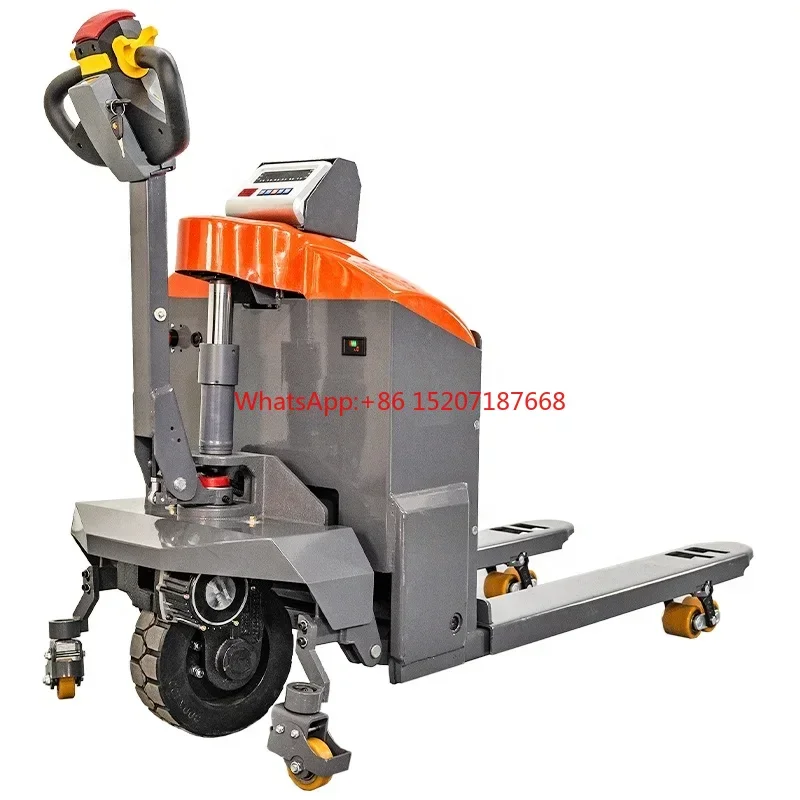 3-ton Off road electric pallet truck with weighing Forklift scale Electric lifting  Small electric forklift 3000kg