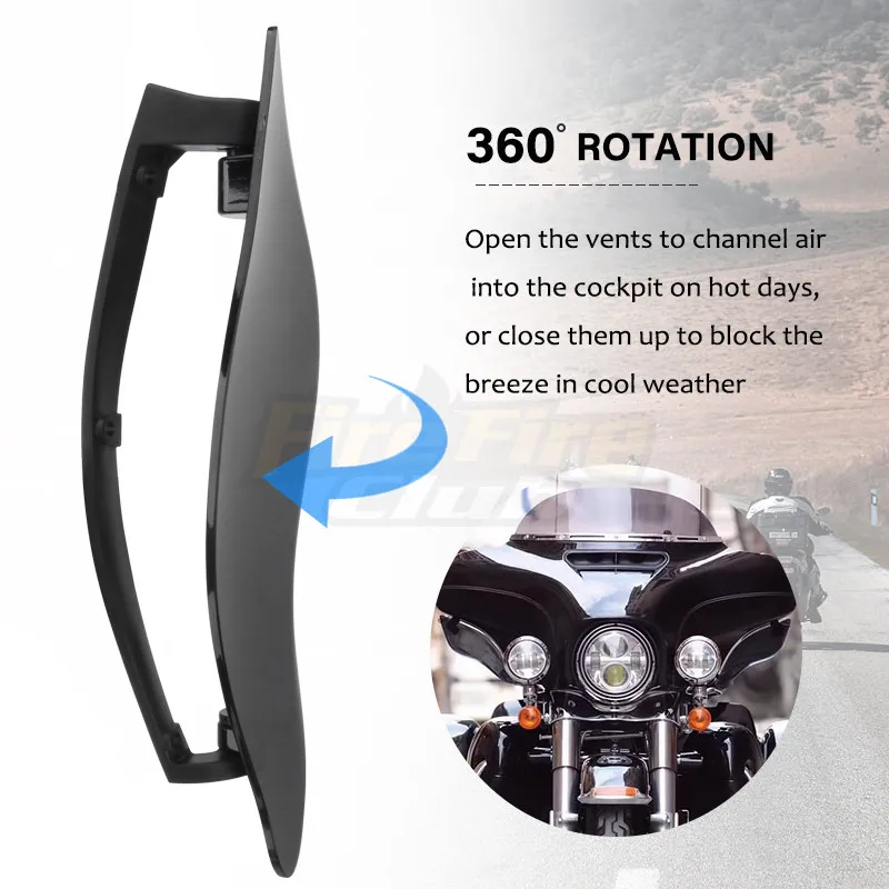 1 Pair Batwing Fairing Side Wing Deflector For Harley Touring Electra Street Tri Glide 2014 2015 2016 2017 2018 2019 2020