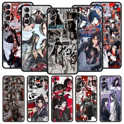 Anime Mo Dao Zu Shi MDZS Phone Case For Samsung Galaxy S22 S21 S20 Ultra FE 5G S10E S10 S9 S24 Plus S23 Cover Black