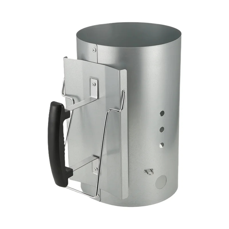 

A48F-Chimney Starter With Safety Handle, Charcoal Starters Chimney For Weber 7416, 12.7 X 8.1 X 12.5 Inches