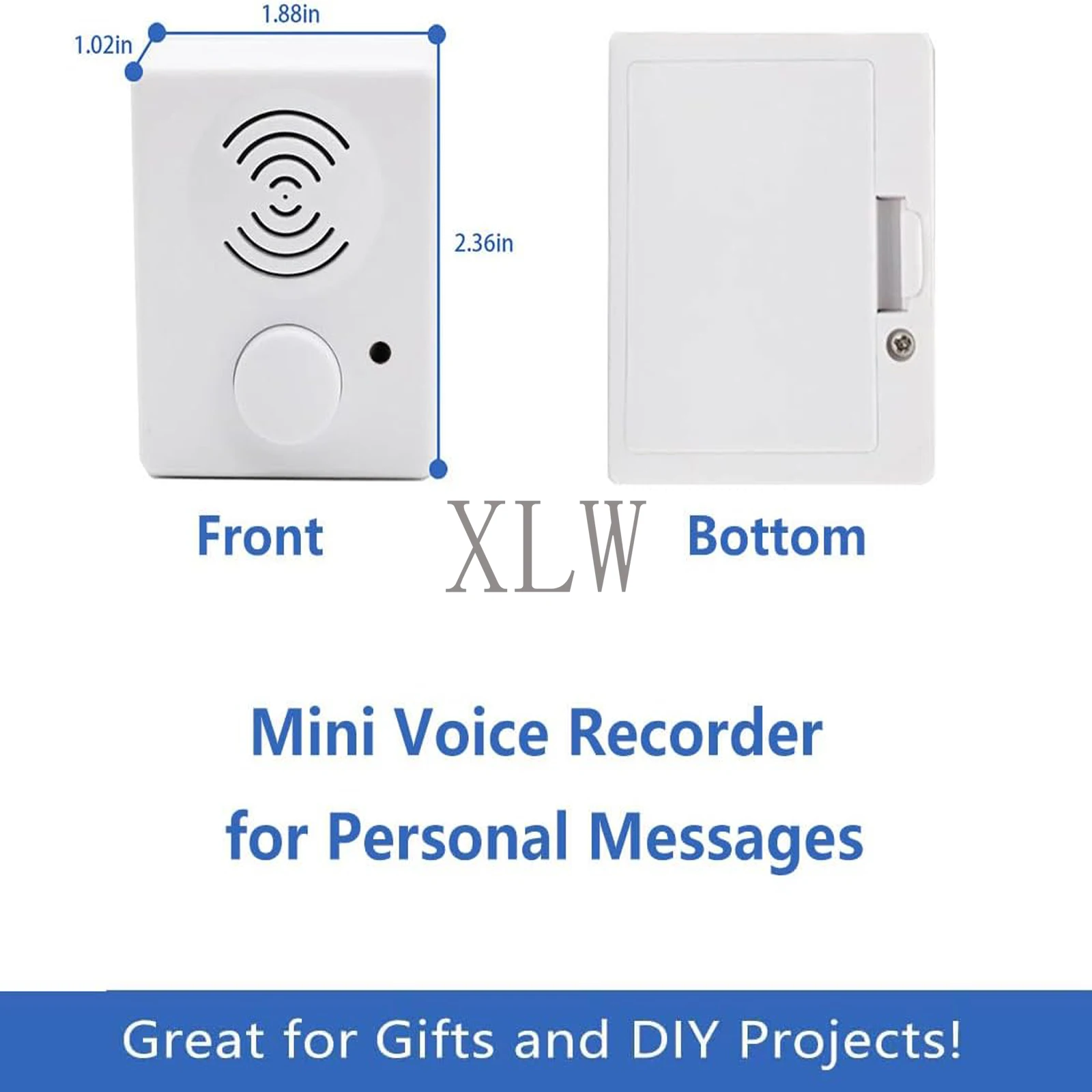 Voice Recorder for Stuffed Animals,USB Downloadable & Recordable Sound Box for Crafters, School Presentations,DIY Gifts,etc.