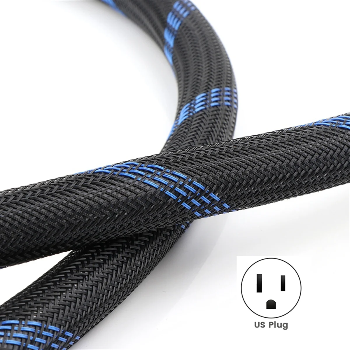 2025 + HiFi Audiophile Power Cord,Male Plug+Female Connector Audio AC Power Cable 125V 15A for Speaker,Subwoofer,Turntable US