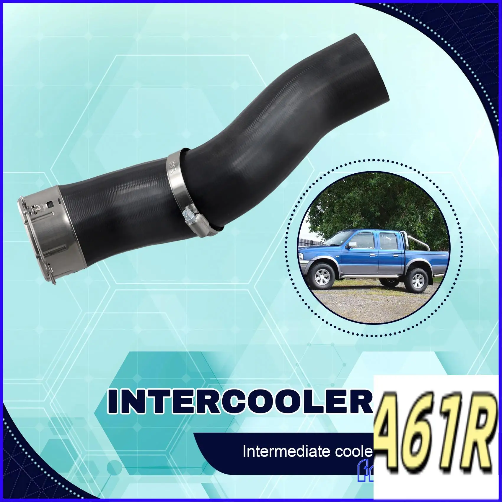 

R1-Car Inter Cooler Outlet Air Hose For Ford Danger Generation 1998-2006 4X4 Pickup JB3G-6C646-AC JB3G6C646AC