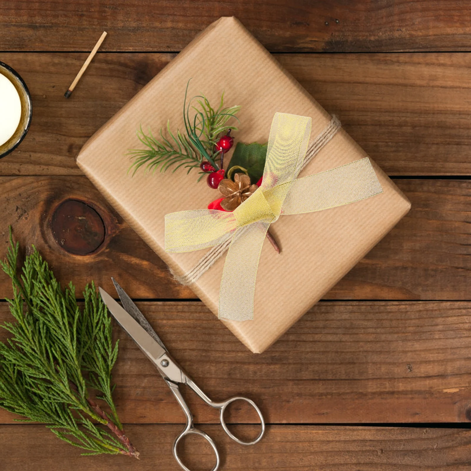 

Metallic Foil Holiday Festival Decoration Ribbon Gold Silver Glitter Trim Curling Ribbon For Wedding Crafts Diy Floral