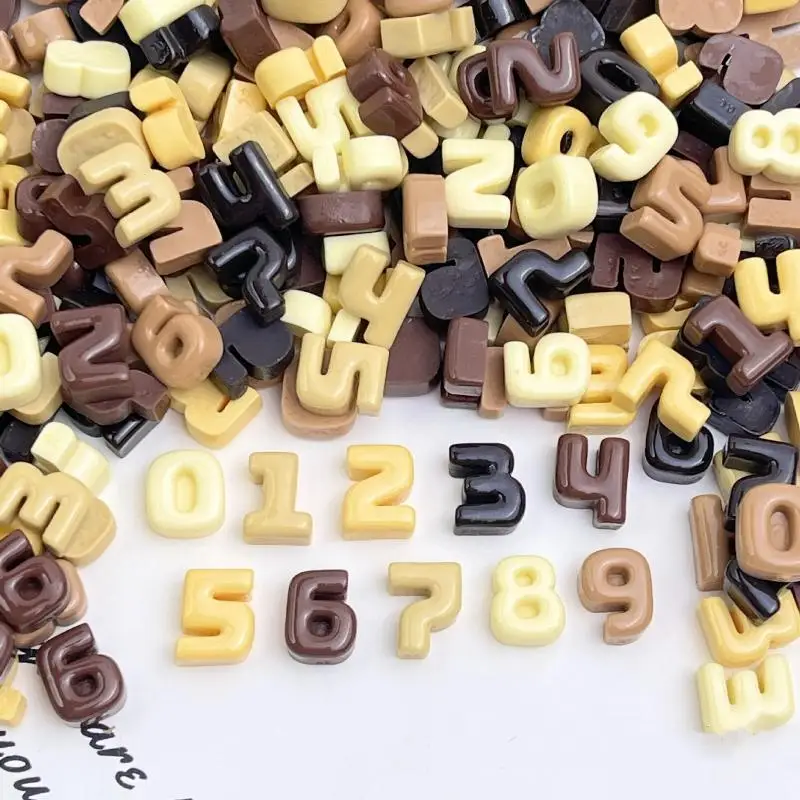 50 Stück Pastellfarbene Alphabetperlen, Cartoon-Englische Buchstaben, Acrylperlen, farbige lose Abstandshalterperlen für die Schmuckherstellung, DIY-Halskette – Detail 7