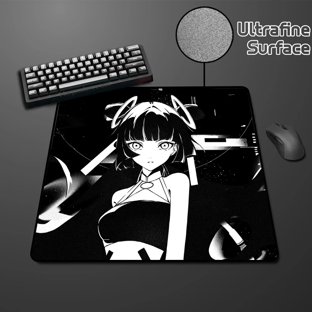 400x450 E-Sports Anime Girl Mouse Pad Gaming Uitrafine Surface Mousepad Gamer Carpet Large Keyboard Mat Desk Protector Mausepads