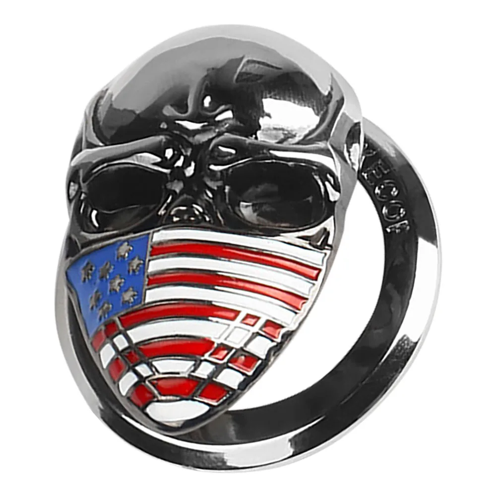 

Car Start Button Cover Skull Head Decorative Ring Durable Metal Universal Fit Easy Install Push Accessories Interior Upgrade