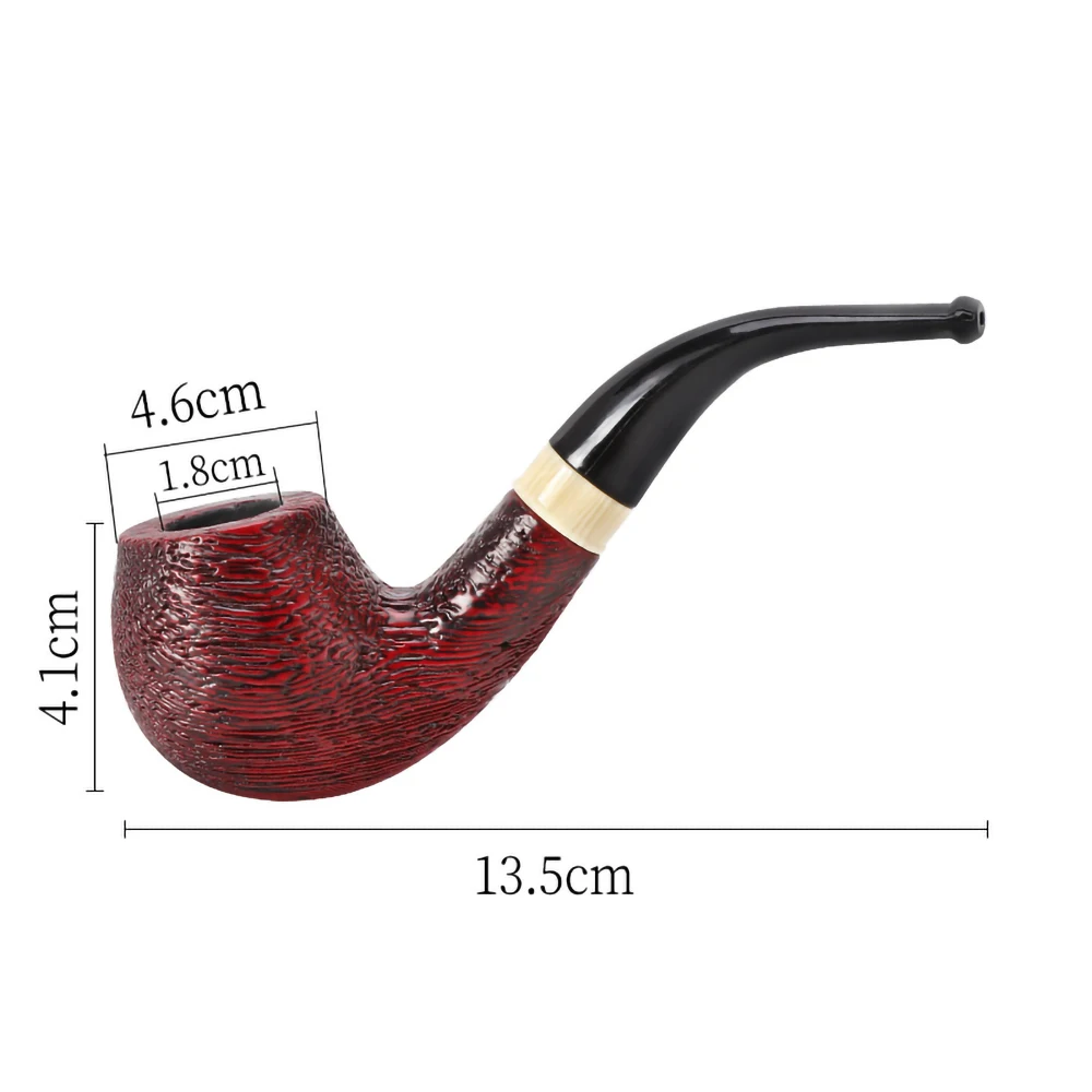 Exquisite Solid Wood Smoking Pipe Detachable Retro Wooden Tobacco Pipe Smoking Tool Accessories Holiday Gift