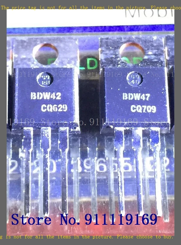 2pcs/lot=a pair BDW42 BDW47 100V 15A