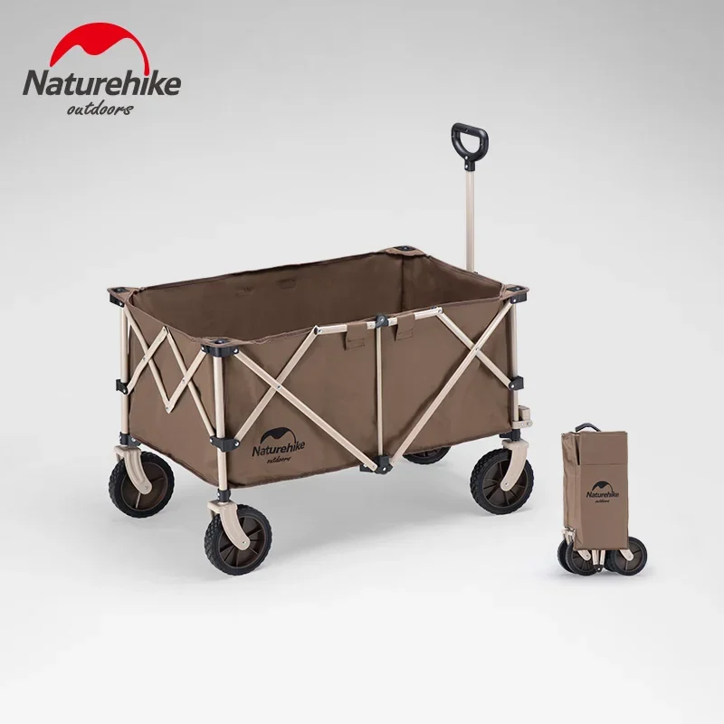 

Naturehike Outdoor 193L Folding Cart High Capacity Portable Shopping Cart 80KG Bearing Luggage Trolley Cart Adjustable Handle