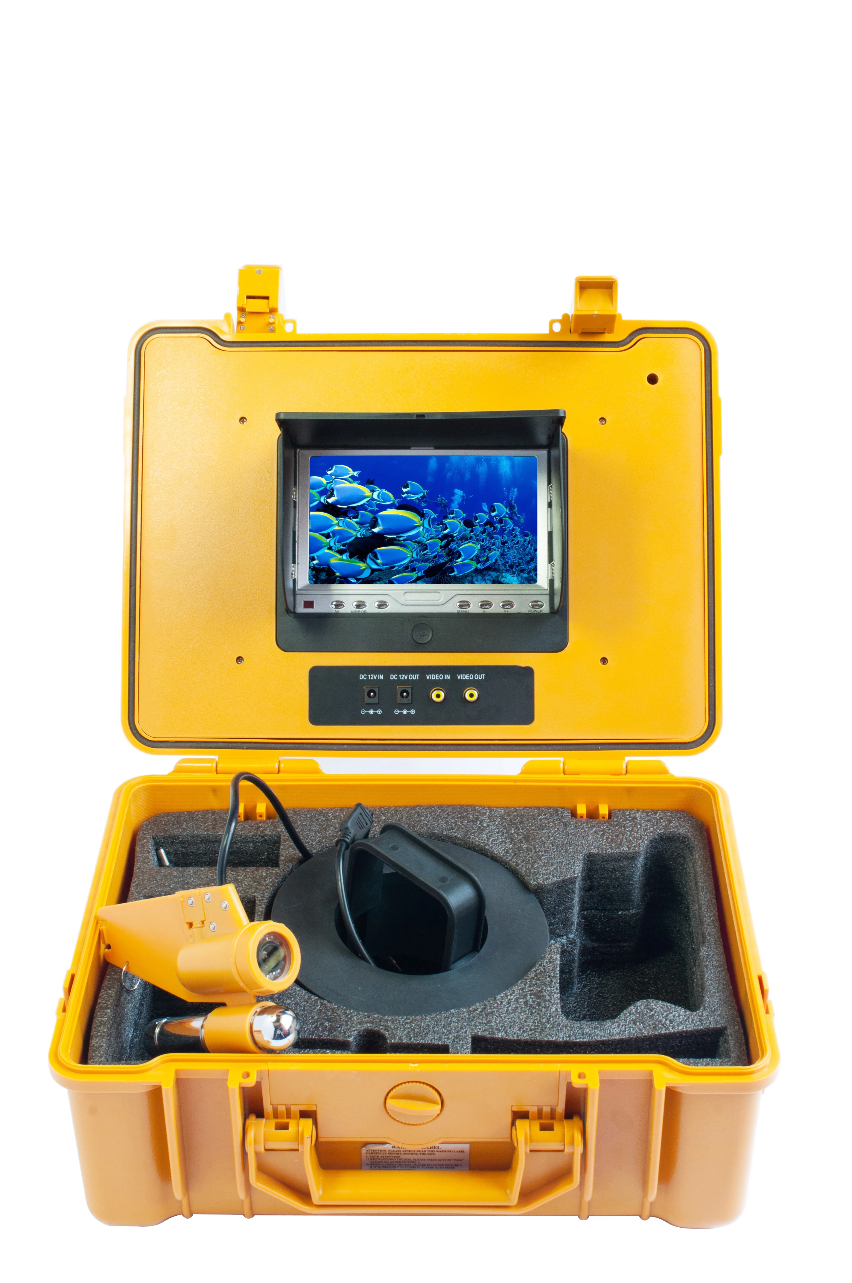 7 Polegada tela 600tvl hd subaquático 20/30/50/100m câmera de pesca cmos borescope inspeção inventor de peixes endoscópio cctv câmera