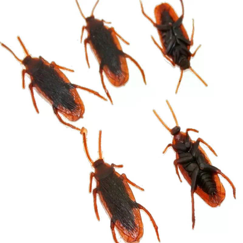 

10Pcs/Lot Lifelike Rubber Cockroach Toys Simulation Fake Funny Special Model For Prank And Home Decor