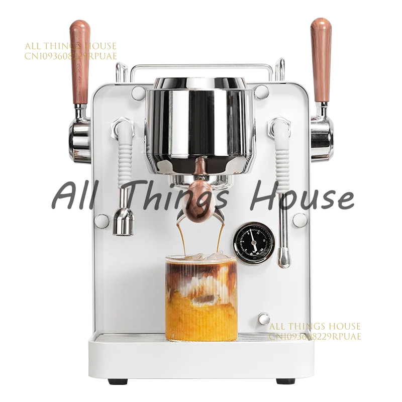 

7107pr Итальянская полуавтоматическая кофемашина, небольшая коммерческая бытовая машина с 3 отверстиями, магазин чая с молоком и молоком