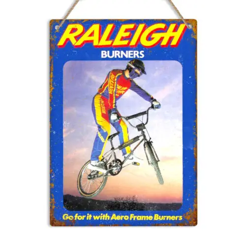 RALEIGH Vintage Retro Style Metal Tin Wall Sign Bike BMX Garage Man Cave