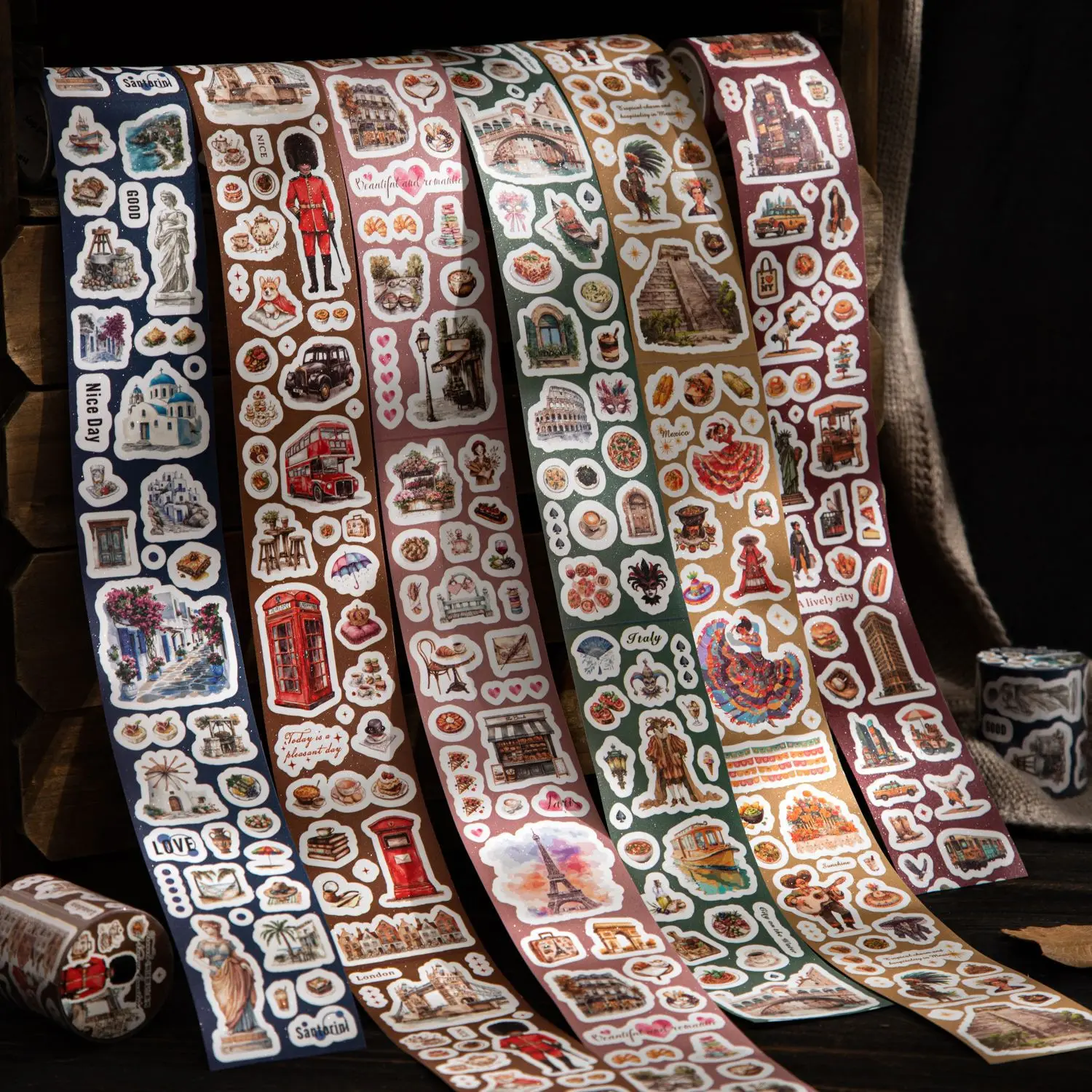 1 قطعة DIY الديكور أشرطة لاصقة السفر اليابانية بين الأمم اشي أشرطة اخفاء أشرطة ملصقات القرطاسية