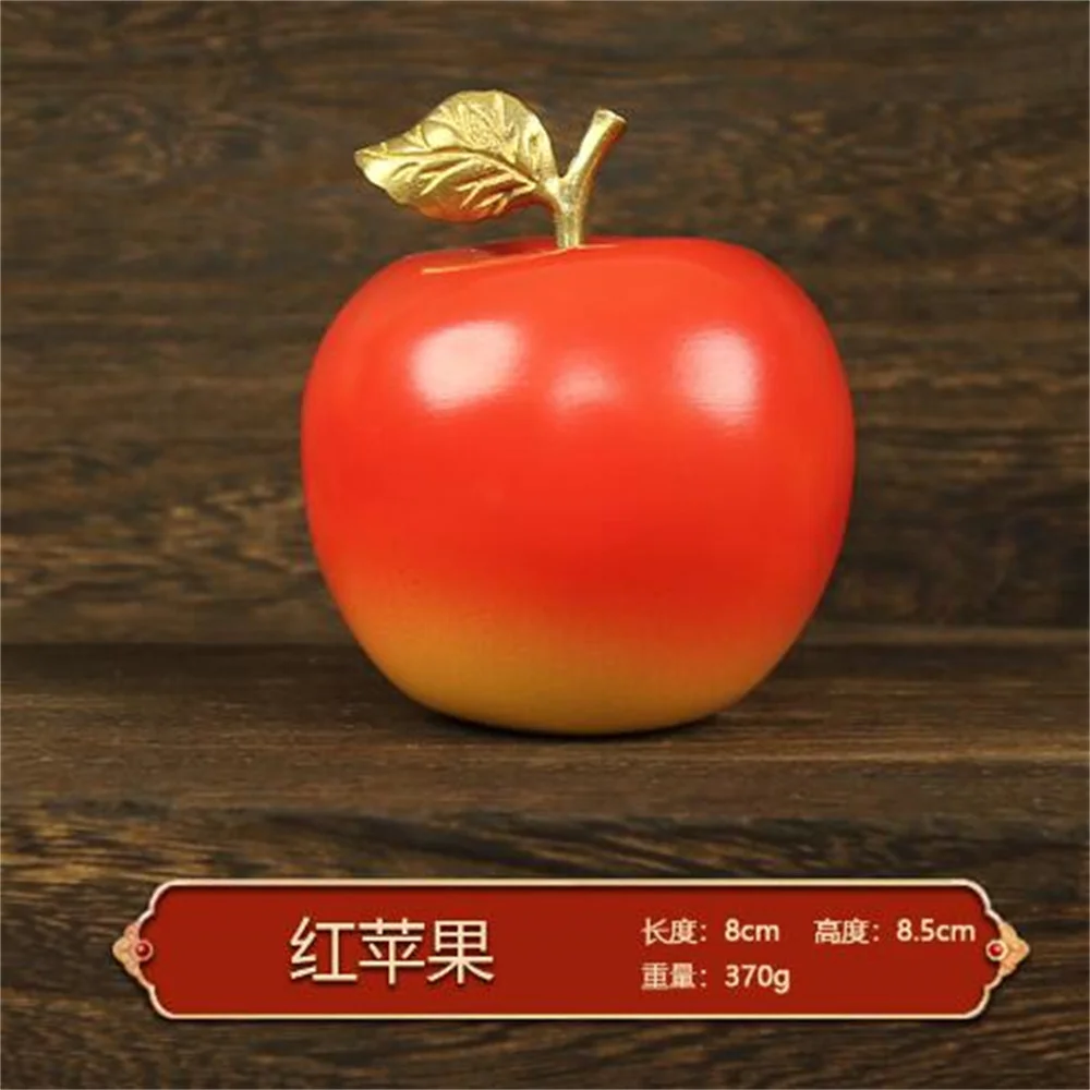 Ping An Apple Copper Ornaments Creative Home TV Cabinet Entrance Mid-Autumn Festival Decorative Gifts