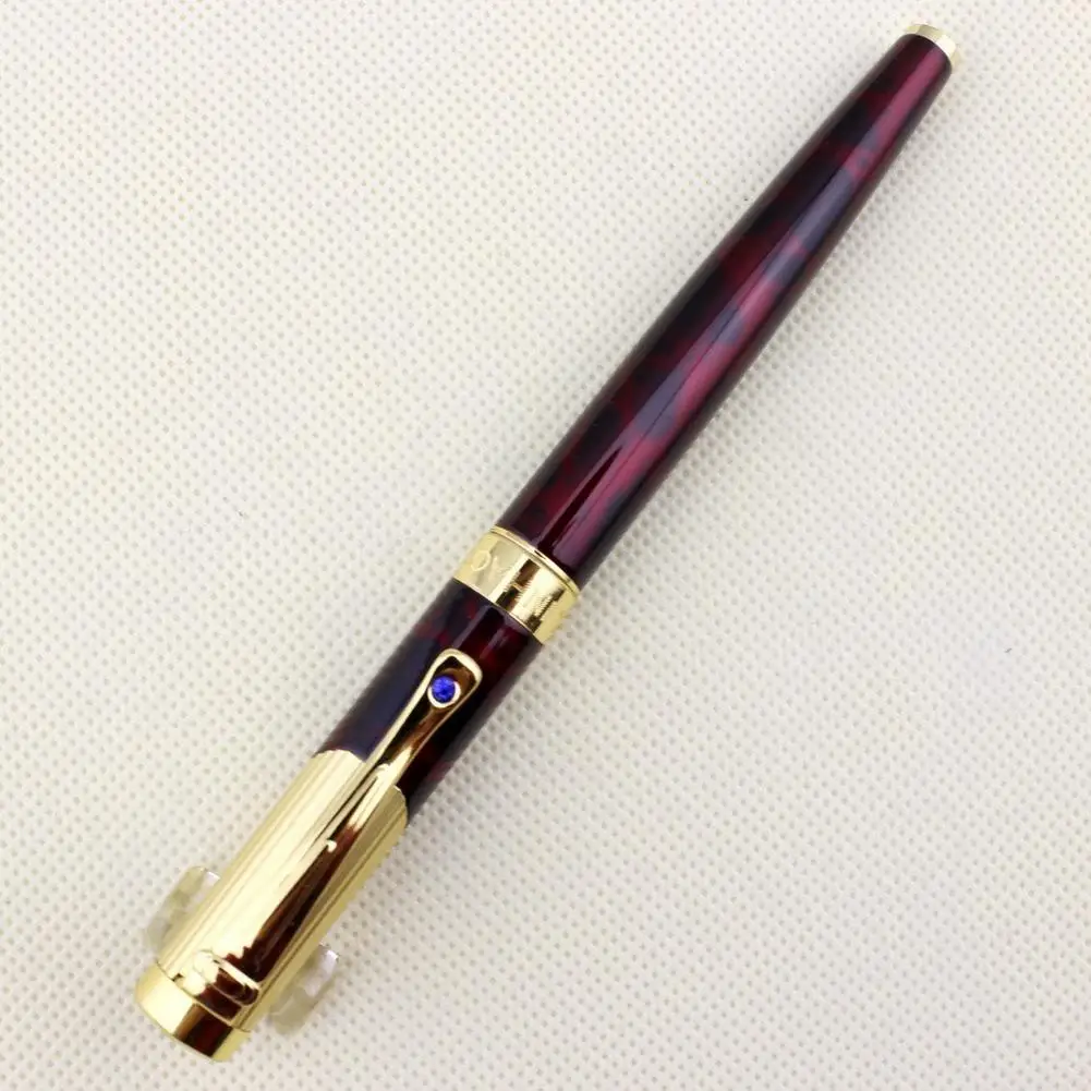 Elegant Beautiful Rollerball Pen Stainless Jinhao 9009 Claret & Golden Engraving Technology Ball Point Pen Office Supplies