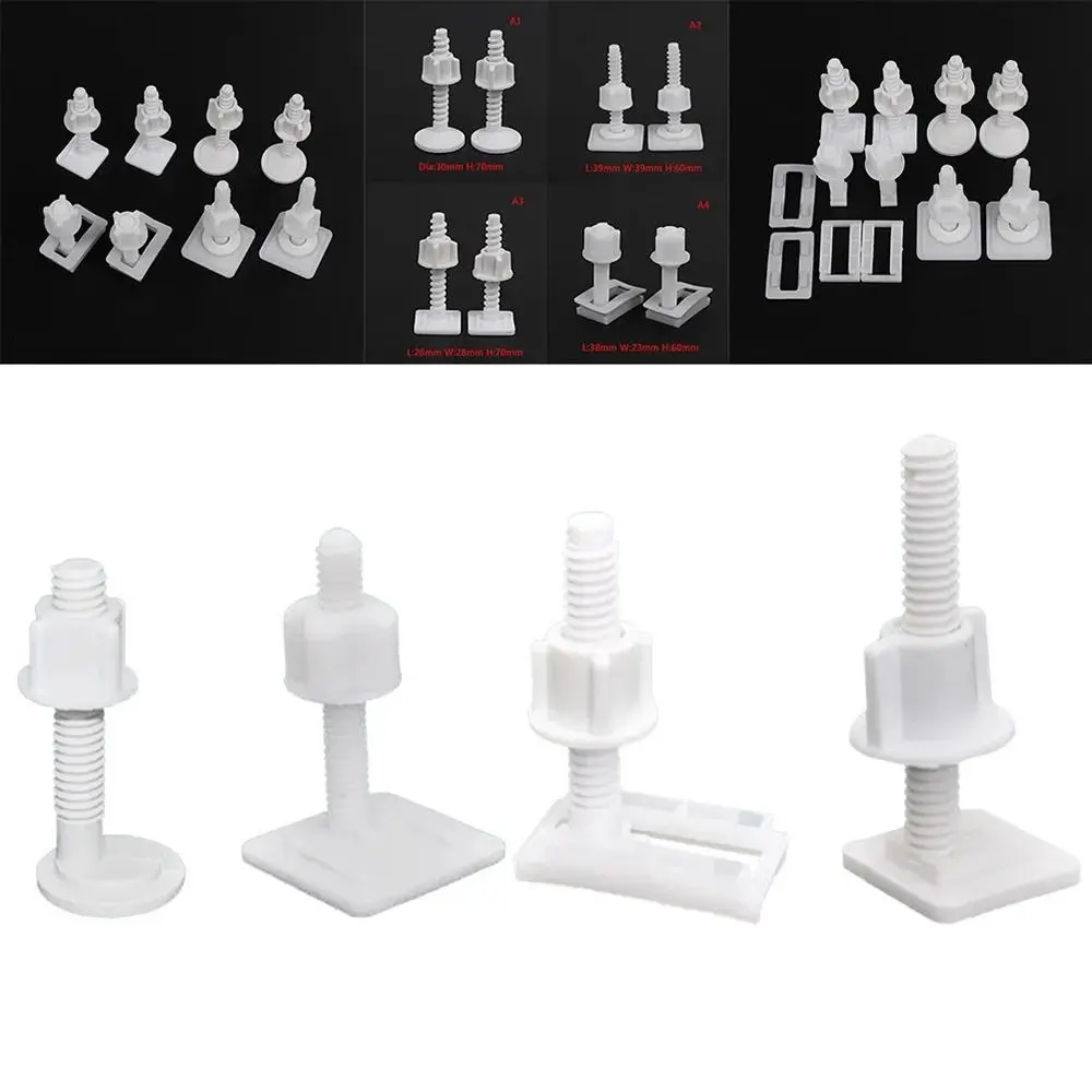 Hinge Repair Bolts Bathroom Fittings Screws Washers Set Universal Replacement Toilet Lid Seat Cover Plate Replacement Set Screws
