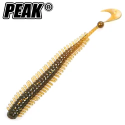 PEAK 50mm/65mm Soft Lures Worm Fishing Artificial Silicone Bass Pike Minnow Swimbait Jigging Plastic Baits