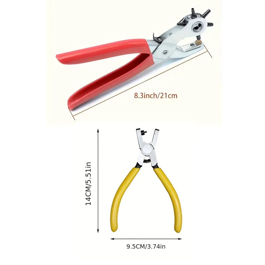 Universal Hand Strap Watch Band Belt Punching Puncher Leather Punch Tool Hole Pliers Tools