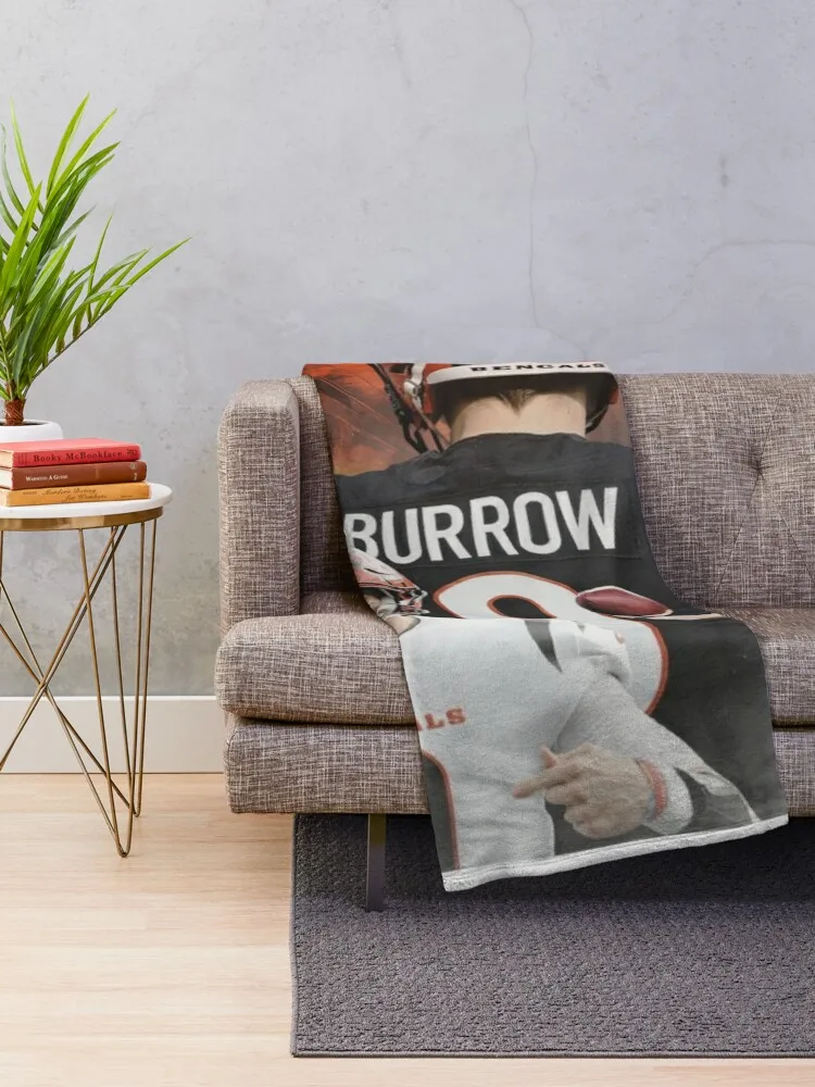 Joe Burrow Throw Blanket Cute Plaid Nap sofa bed Sofa Throw Blankets