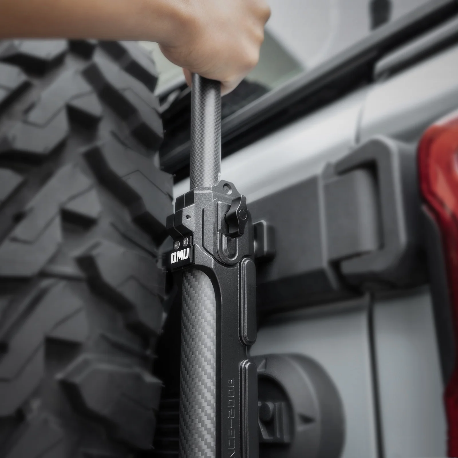 

OMU Aluminum Tailgate Flagpole Holder Bracket for Jeep Wrangler JK JL