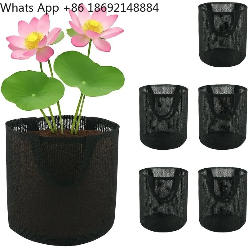 Thickened plastic mesh pond aquatic plants small square hole round hole mesh pocket seedling cultivation pocket