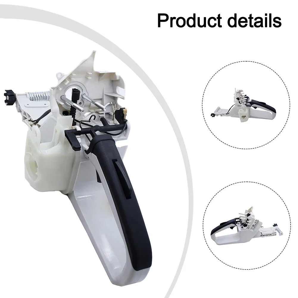 

Запасная часть для ремонта бензопилы в сборе, ручка бензопилы с улучшенным управлением, часть электроинструмента, как показано на рисунке, точно подходит