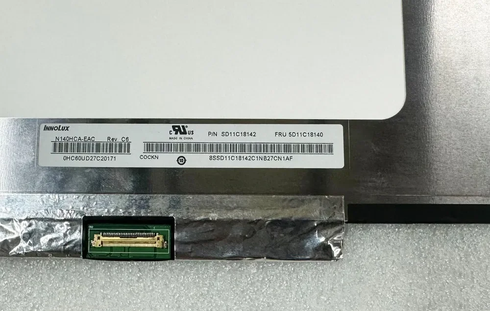 

N140HCA-EAC 14.0-inch LCD laptop display with 1920X1080 30Pin screen size