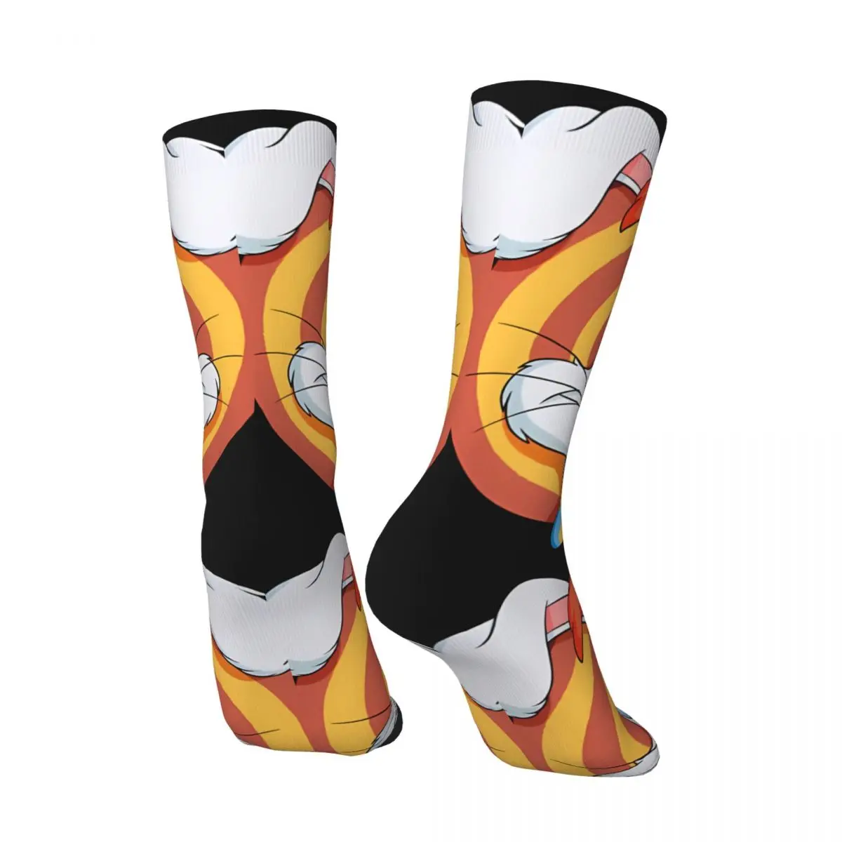 Funny Crazy compression Fun Sock for Men Hip Hop Vintage W-Who Framed Roger Rabbit Cartoon Happy Seamless Pattern Printed