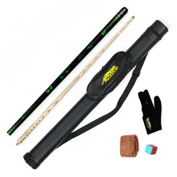Taco de billar de madera de fresno con estuche, Set de regalo, 1/2 piezas