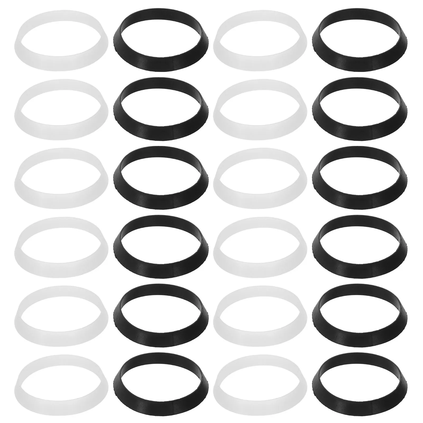 24Pcs Drain Gasket Rubber Sink Seal Tapered Shape Leak Proof Kitchen Pipe Washer Replacement Drain Gasket Sink Waste Seals