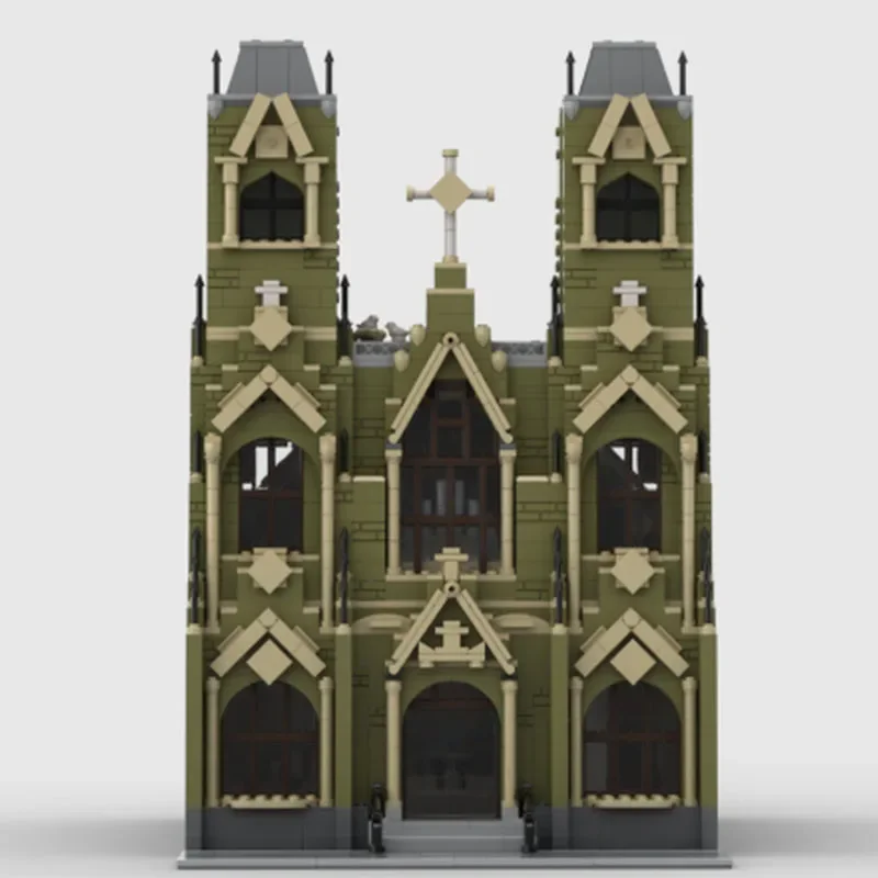 4015pcs MOC Cathedral Modular Architecture Building Blocks ชุดประกอบของเล่นเด็กเทศกาลของขวัญ
